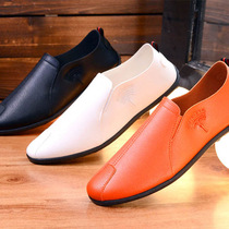 New mens beanie shoes breathable wear-resistant tide shoes Korean version of the trend of mens shoes all-match a pedal lazy casual shoes