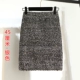 Mùa thu Hồng Kông hương vị retro chic gió slim sequins hip váy eo cao mỏng tính khí hoang dã nửa váy sóng chân váy xòe dài qua gối