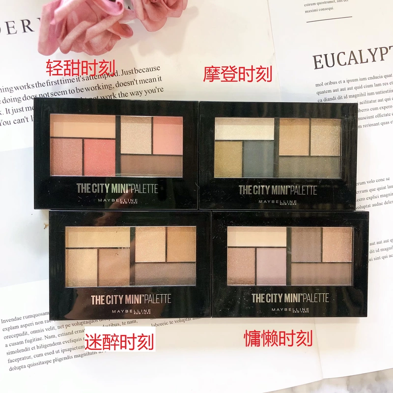 Miễn phí vận chuyển! Maybelline New York Moment Mini Eyeshadow Palette 6.1g Earth Color Long Lasting Anti-Blooming đến 21.8 - Bóng mắt