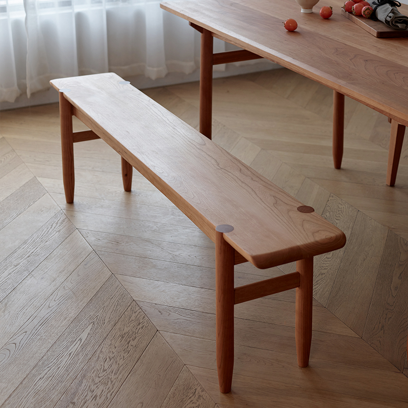 0607) Eaves hanging stool) solid wood log household simple Japanese-style Nordic bench for shoe bed end stool dining stool