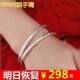 Today's spike s999 sterling silver bracelet for women couples with baby's breath bracelet personality all-match gift for girlfriend