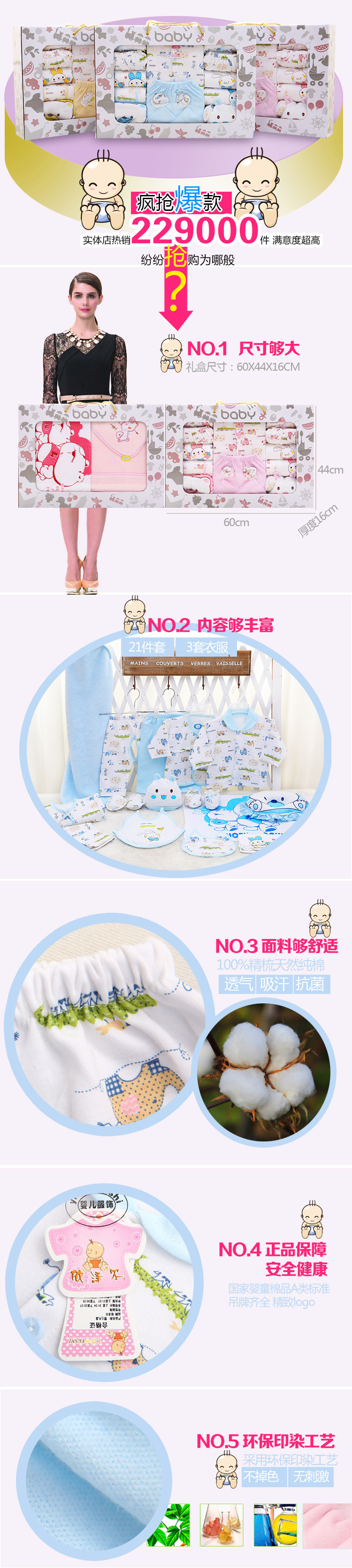 Coffret cadeau pour bébé - Vêtements + Accessoires - Ref 1955581 Image 8