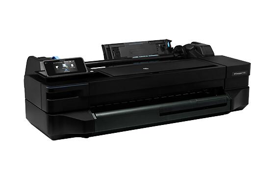 HP T120 24-inch large-format printer plotter supports 711B ink cartridges