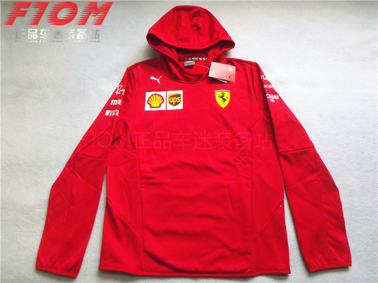 F1 Ferrari Team Ferrari 2021 Lianhood Head casual blouses Sport jacket race car suit Puma