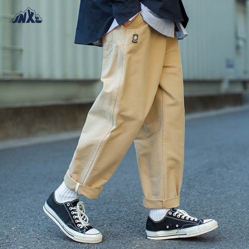 江南先生 Японские ретро осенние штаны, повседневные брюки