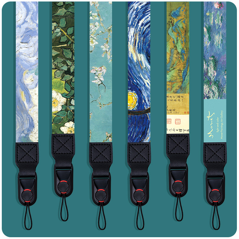 Camera special hanging rope mono Anti-flapping standing micro single braces hanging neck inclined satchel shoulder strap Quick tear down Van Gogh oil painting-Taobao