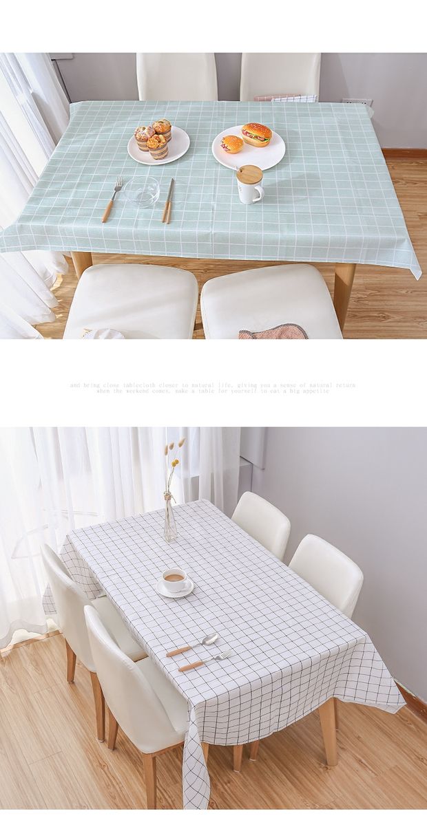 Nordic vải bảng không thấm nước dầu nóng khăn trải bàn vải nhựa dùng một lần kẻ sọc vải trải bàn bìa thảm bảng bảng vải PVC - Khăn trải bàn khăn trải bàn thổ cẩm