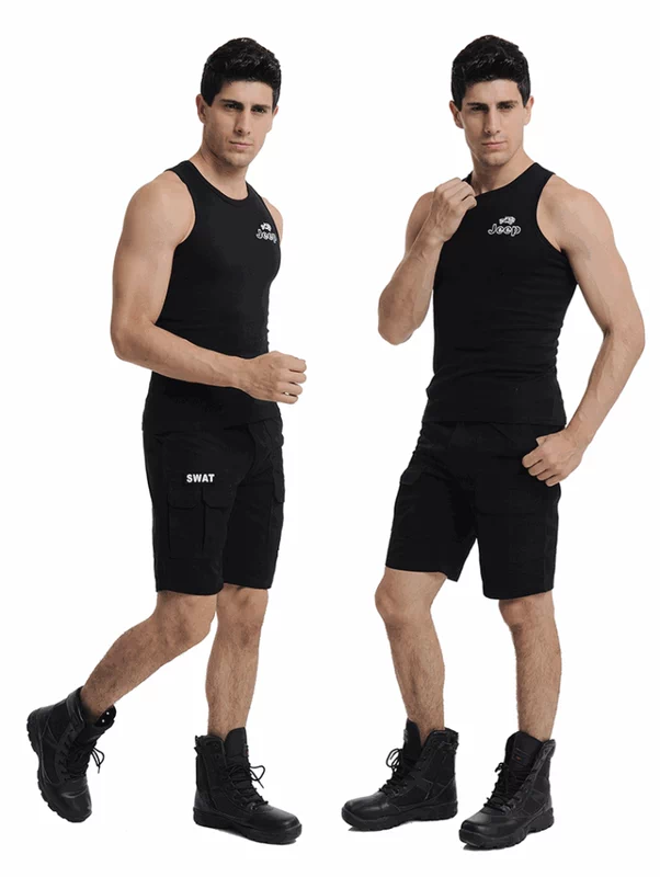 Quân đội hoang dã ngoài trời lĩnh vực giải trí ngoài trời quần áo nam mới cotton bó sát căng vest mỏng liệt kê mới - Những người đam mê quân sự hàng may mặc / sản phẩm quạt quân đội giày quân đội giá rẻ