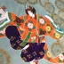 Vintage và gió handmade DIY vải vải co giãn phần màu xanh phía dưới geisha nhảy bronzing nửa giá