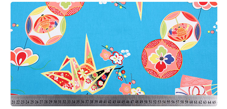 Vintage và gió vải thủ công vải tự làm của phụ nữ ăn mặc kimono vải màu xanh dưới cùng quạt giấy giấy nửa vải thun cá sấu 100 cotton