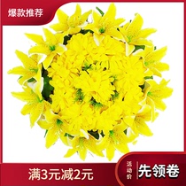 Chrysanthemum small wreath lily flower drawing simulation chrysanthemum small wreath supplies tomb flower batch