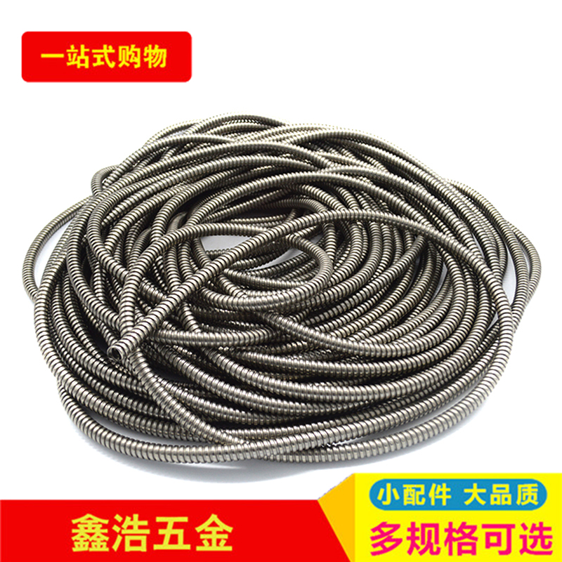 304 stainless steel threading hose stainless steel metal corrugated hose anti-rat snake skin tube wire protection tube casing