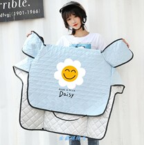 Summer electric car windshield is thin parent-child Spring and Autumn lining windshield bicycle cover electric car cover cartoon wind and rain