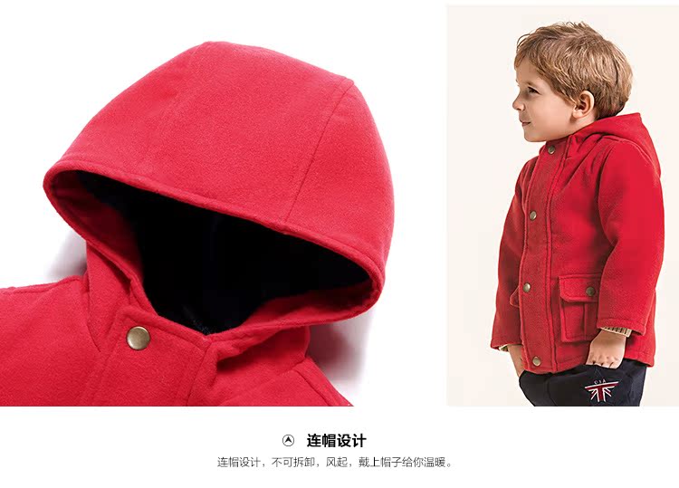 Manteau pour garcon en mélange - Ref 2161373 Image 11