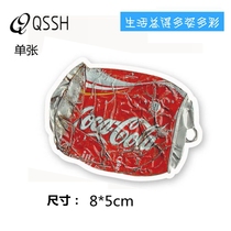 Single Coke can Mobile phone waterproof sticker luggage tie rod suitcase skateboard laptop sticker