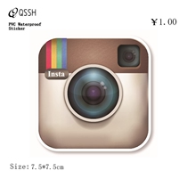 Single camera suitcase sticker trolley case computer car skateboard guitar mobile phone suitcase waterproof sticker