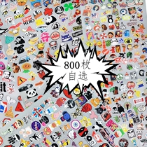 100 Pack Doodle Tide Brand Waterproof Luggage Sticker Helmet Suitcase Guitar Laptop Sticker