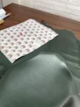 Italian indutan dark green plain nappa sheepskin genuine leather material 0 9mm soft