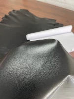 Итальянская черная плоская линия наппа овечья кожа кожа кожа около 1 мм мягкой