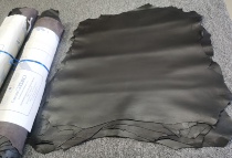 Italy GUEINO dark brown plain sheepskin leather material 0 8mm or so