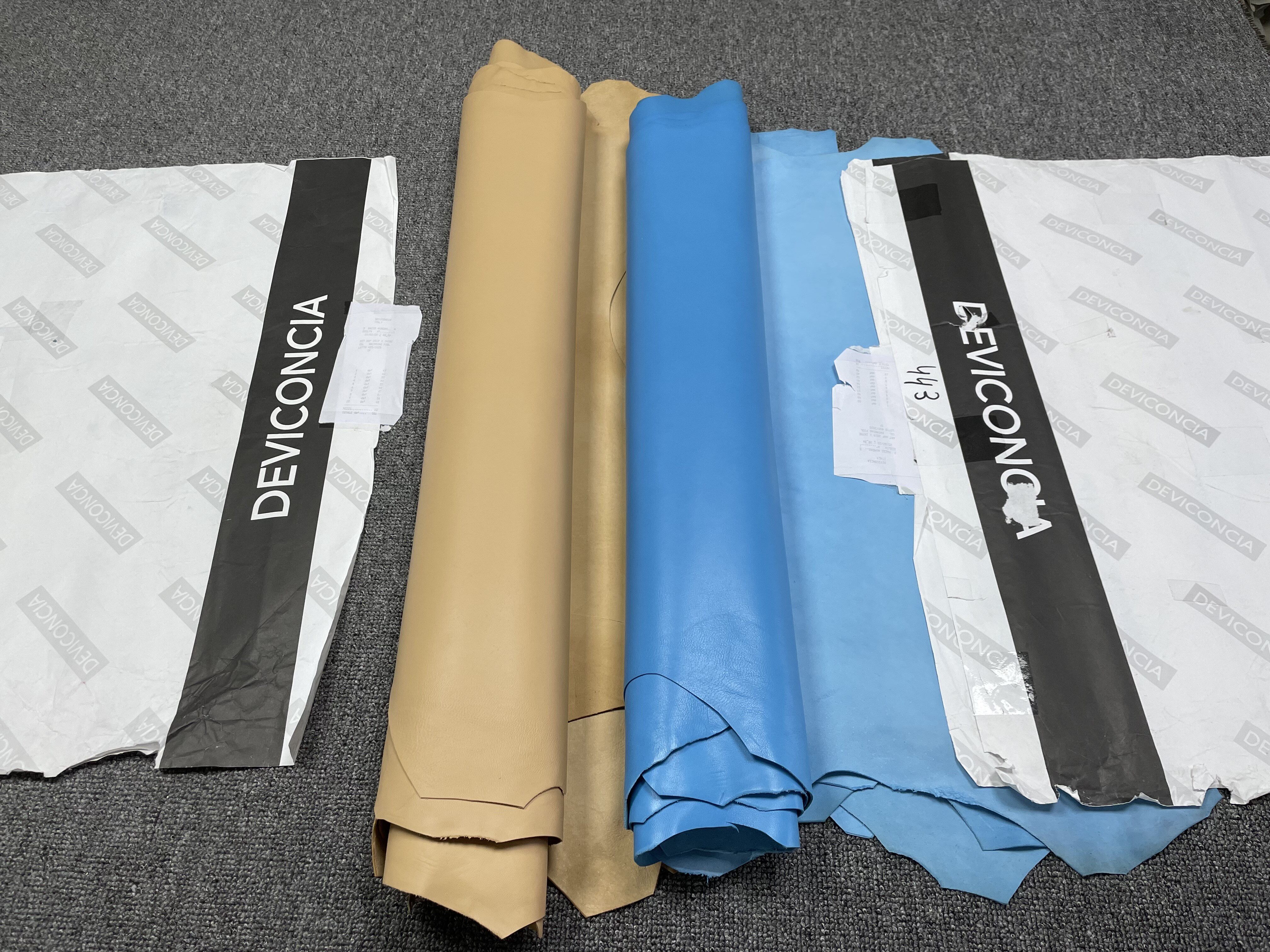 Italy DEVICONCIA bicolor nappa flat grain sheep leather leather stock 0 9mm left and right soft