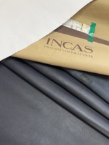 Italian incas dark blue natural shrinkage vegetable tanned cowhide bv material is about 1 5mm soft