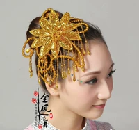 Бордовый золотой аксессуар для волос