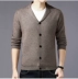 Mùa đông mới trung niên nam áo len cashmere cổ chữ V dày cha áo len lỏng áo len áo len nam hàn quốc Cardigan