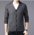 Mùa đông mới trung niên nam áo len cashmere cổ chữ V dày cha áo len lỏng áo len áo len nam hàn quốc Cardigan
