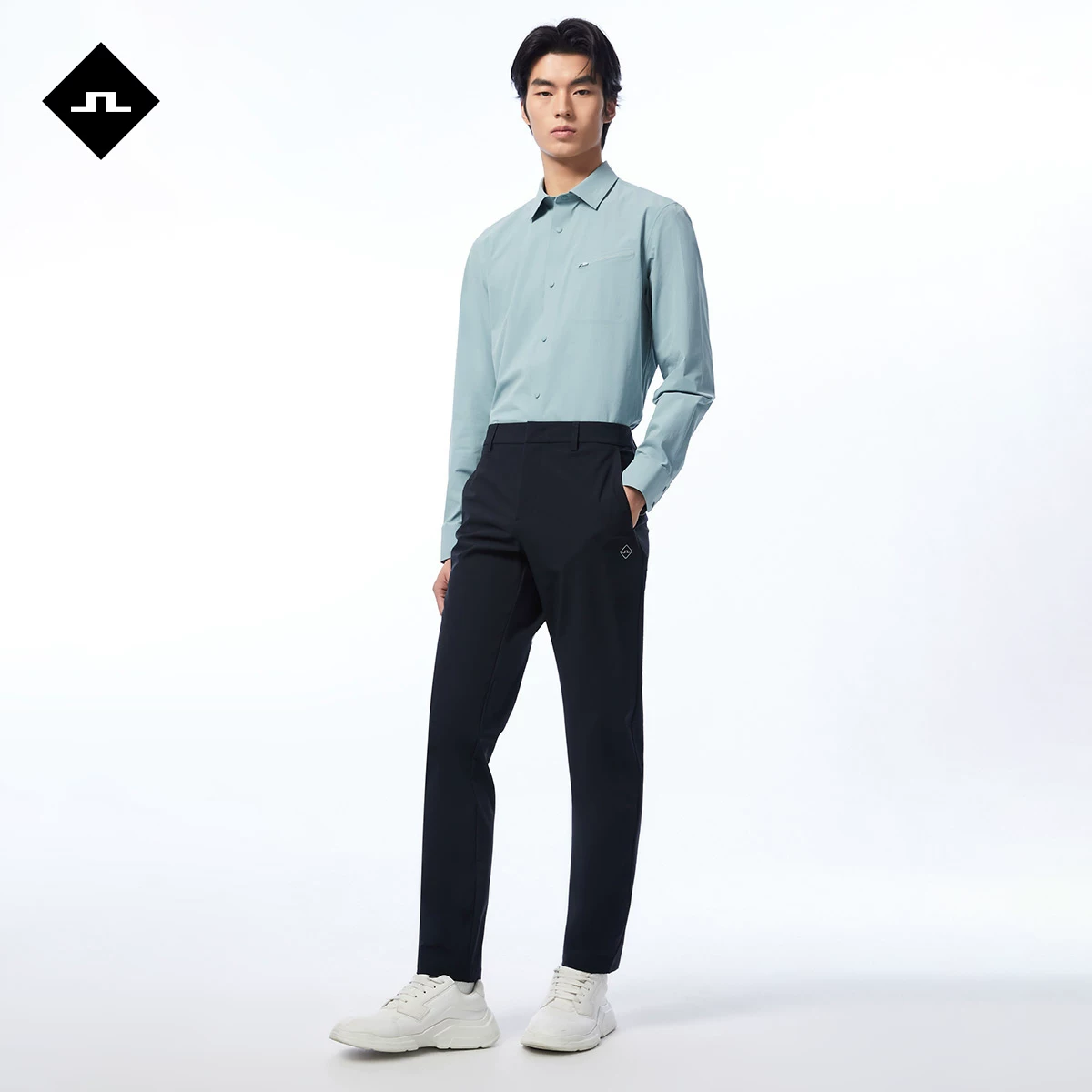 Летние эластичные комфортные повседневные брюки, slim fit