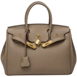 Кожаный вместительный и большой замок, платиновая сумка через плечо