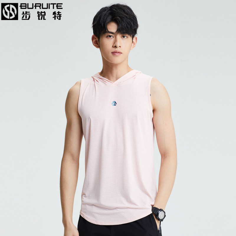 Sports T-shirt men summer short sleeve quick-drying clothes casual loose sleeveless vest half-sleeve shirt basketball fitness training suit