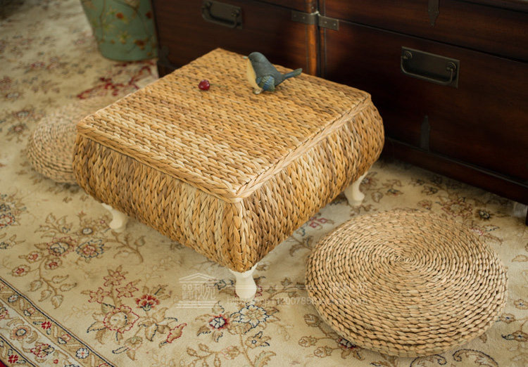 Комплект татами 极有家发现 简约储物藤编和室榻榻米茶几小户型地板阳台飘窗桌子 Jiuzhou Fu