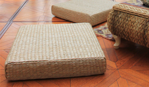 Mục vụ trà đạo rơm mây nệm mat thiền Zen đệm mây đệm đệm dày vuông - Ghế đệm / đệm Sofa đệm ghế văn phòng