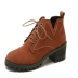 Giày cao cổ nữ mùa thu đông 2018 Châu Âu và Hoa Kỳ boots cao cổ Giày ống