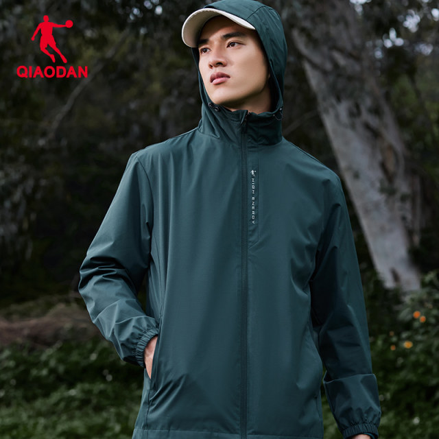 ຈີນ Jordan Men's Woven Jacket Men's Hooded Windbreaker Outdoor Sportswear Water-Repellent 2024 Spring New Style