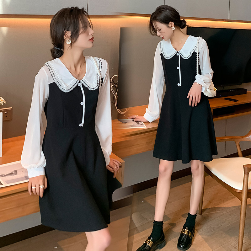 Pregnant Woman Spring Clothing Online Red Suit Stylish Little Sub Gestational Woman Dress 2021 New Pregnant Woman Foreign Dress Spring Autumn