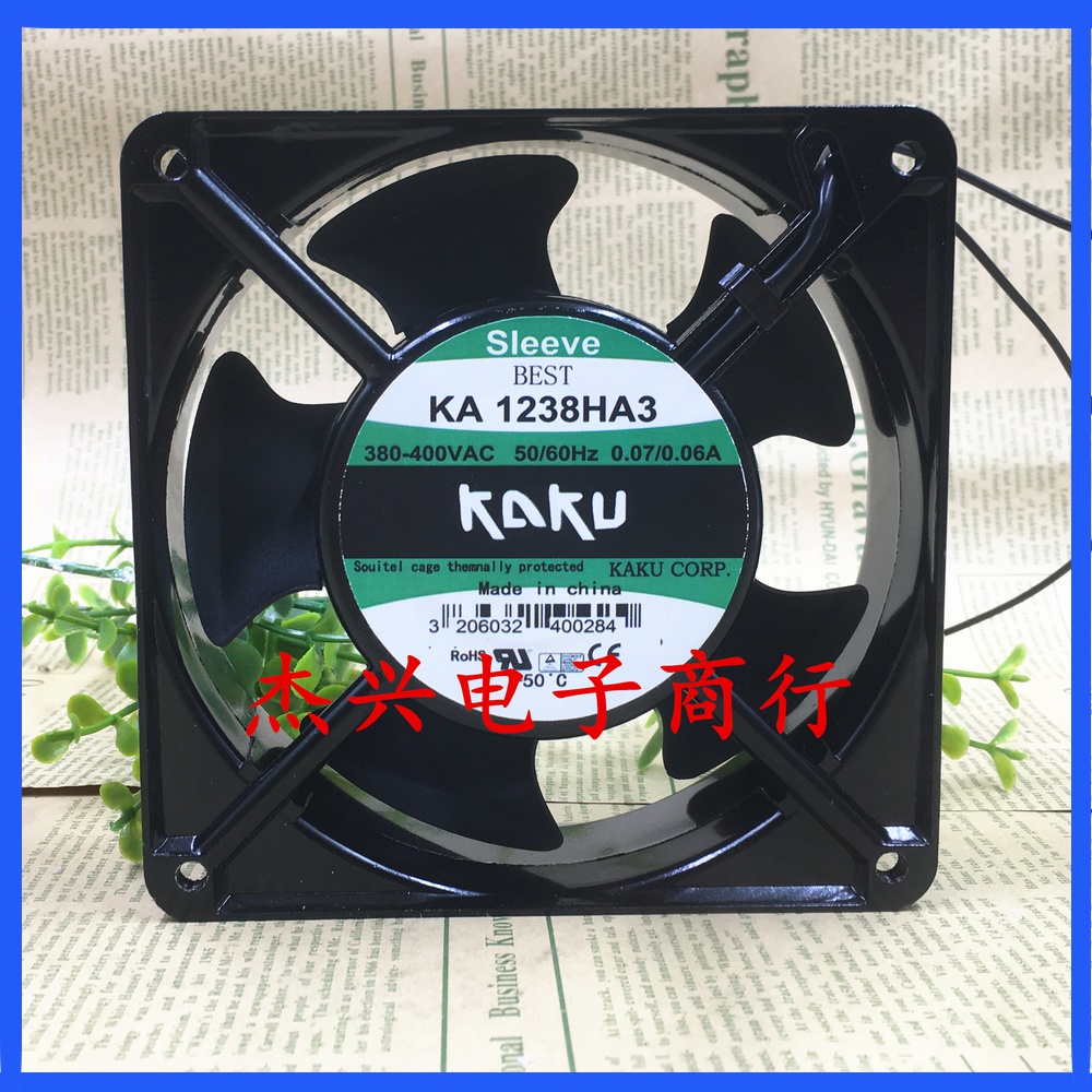 Axial Fan New Taiwan Clamping KAKU12038 Fan KA1238HA3 Metal Fan 380V