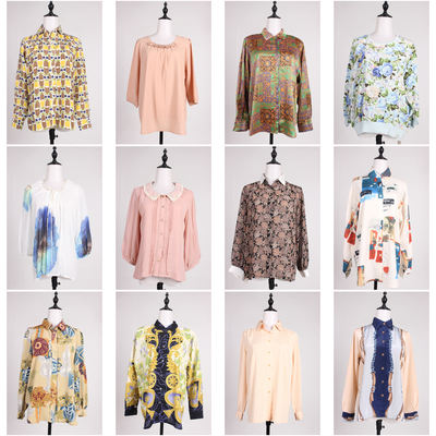 FC363 vintage Japanese Spring and Autumn retro style patterned Baroque Italian shirt top