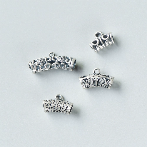 Изогнутая трубка, браслет, ожерелье, аксессуары ручной работы, серебро 925 пробы