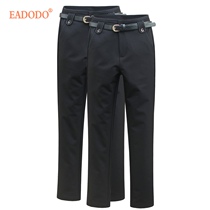 Spring and autumn flared pants micro-la trousers womens straight black fashion pants thickened OL professional wear thin pants