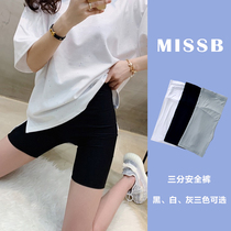 Pregnant women leggings large size pregnant women safety pants anti-light leggings summer thin three-leggings shorts underpants