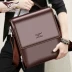 Bảy Wolf Leather Leather Bag Bag Shoulder Shoulder Men Túi đeo chéo Cặp kinh doanh Casual Casual Túi da nam - Túi của con người