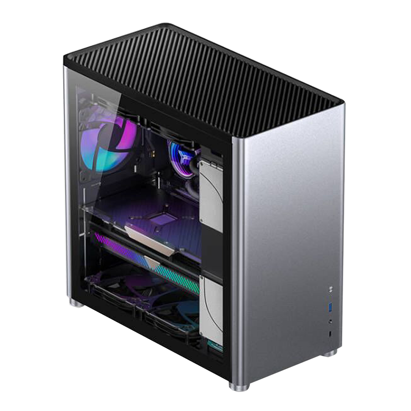 Jonsbo D40機箱ATX玻璃側透機箱支援水冷電腦機殼鋁合金