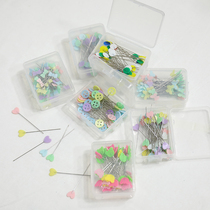 Pin bead needle cute flower clothing sewing tool patchwork fixed needle color positioning needle 50 pieces