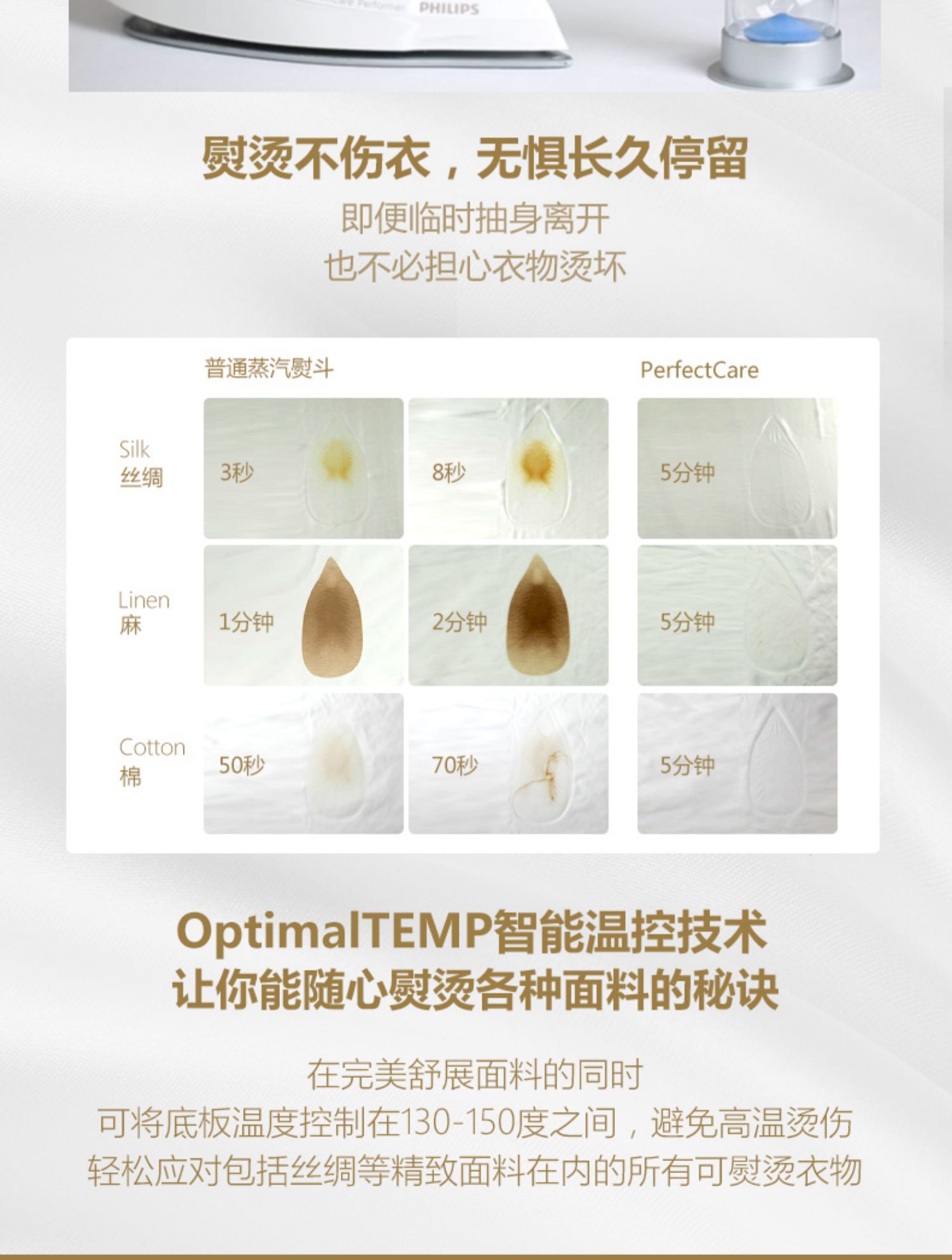 Bàn ủi siêu tốc thông minh Philips ủi phẳng phẳng nóng hai trong một cầm tay mini gia đình GC8750 - Điện sắt bàn ủi liên xô