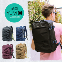 American YUMC travel street shot school bag mens large capacity 15 inch computer backpack mens shoulder bag male student school bag tide