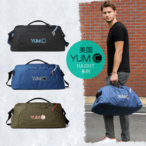 United States YUMC short trip bag male large capacity business trip handbag male luggage bag shoulder exercise fitness bag tide