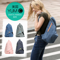 American YUMC womens backpack fashion trend street shot shoulder bag female Korean version of the couple backpack school bag female