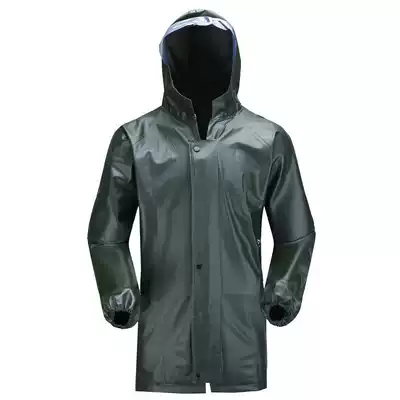 Raincoat Single-piece long gown for men and women waterproof battery car two-piece adult thick riding anti-raincoat jacket